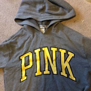 PINK cropped hoodie